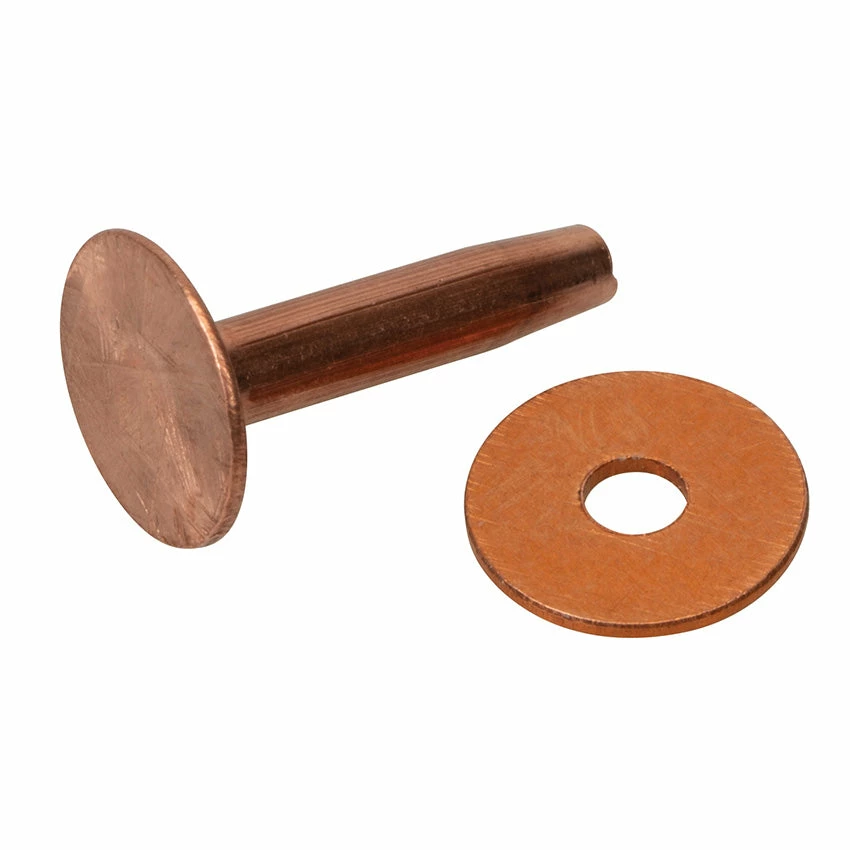 #14 Solid Copper Rivets With Burrs 3 #14 Solid Copper Rivets With Burrs - Image 3