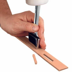 Master Tool Oblong Leather Punch -Leather Goods Sales Shop 00072inuse