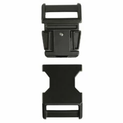 #05580 Metal Contoured Side Release Buckle -Leather Goods Sales Shop 05580 BK 1 1