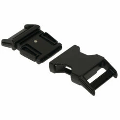 #05580 Metal Contoured Side Release Buckle -Leather Goods Sales Shop 05580 BK 1 4