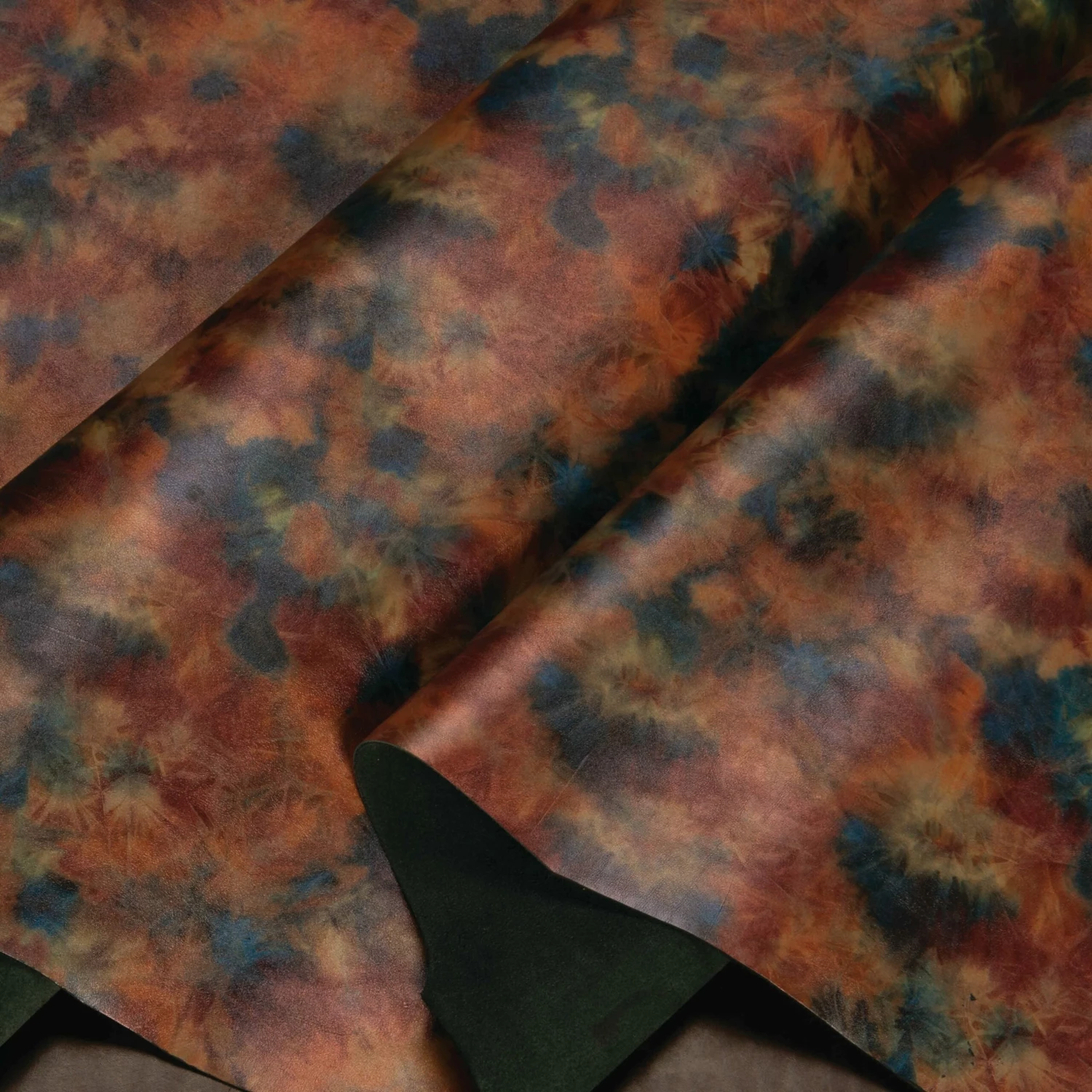 Tie Dye Printed Leather, 3-4 Oz. 2 Tie Dye Printed Leather, 3-4 Oz. - Image 2
