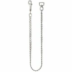 #630 Flat Link Lead Chain Chrome Plated, 3/4" X 30"