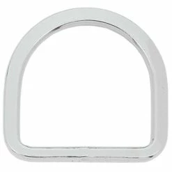 Beveled Saddle D-Ring Stainless Steel, 3"