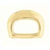 #1297 Sam Browne D-Ring Solid Brass, 7/8"