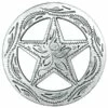 Star Concho, Antique Silver/Zinc Die Cast, 1-1/4"
