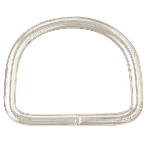 #0 D-Ring Nickel Plated, 3" 1 #0 D-Ring Nickel Plated, 3"