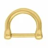 #3255 Mini Screw D-Ring, Solid Brass, 3/4"