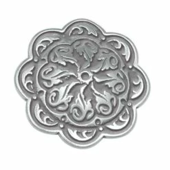 Jeremiah Watt Accented Floral Concho With Post -Leather Goods Sales Shop 22410 1