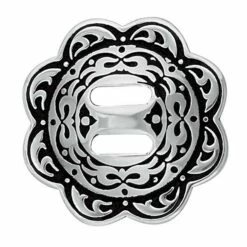 Jeremiah Watt Accented Floral Concho With Slot
