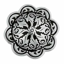 Jeremiah Watt Accented Floral Concho With Loop