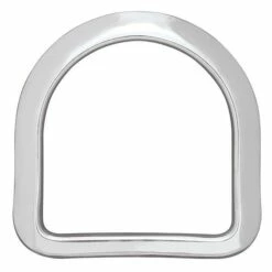 Beveled Saddle D-Ring Stainless Steel, 2-1/2"