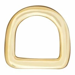 Saddle D-Ring Solid Brass, 1-1/2"