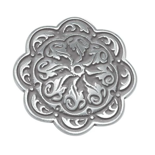 Jeremiah Watt Accented Floral Concho With Wood Screw 6 Jeremiah Watt Accented Floral Concho With Wood Screw - Image 6