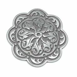 Jeremiah Watt Accented Floral Concho With Wood Screw 11 Jeremiah Watt Accented Floral Concho With Wood Screw -Leather Goods Sales Shop 28104 1