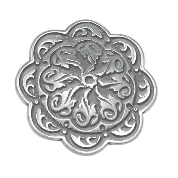 Jeremiah Watt Accented Floral Concho With Wood Screw 4 Jeremiah Watt Accented Floral Concho With Wood Screw - Image 4