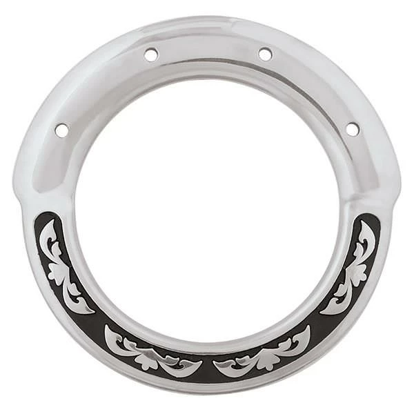 Jeremiah Watt Accented Floral Inskirt Rigging Ring, 3" 1 Jeremiah Watt Accented Floral Inskirt Rigging Ring, 3"