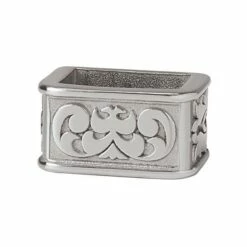 Jeremiah Watt Accented Floral & Wire Edge Loop -Leather Goods Sales Shop 32179 1