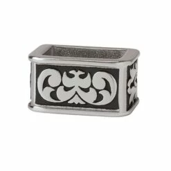 Jeremiah Watt Accented Floral & Wire Edge Loop -Leather Goods Sales Shop 32185 1