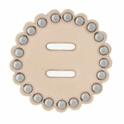 Leather Concho 1-1/2" With Spots And Slots