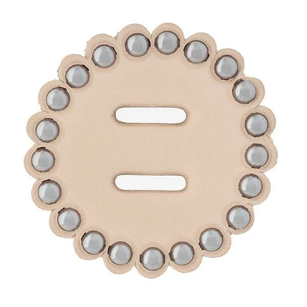 Leather Concho 1-1/2" With Spots And Slots 1 Leather Concho 1-1/2" With Spots And Slots