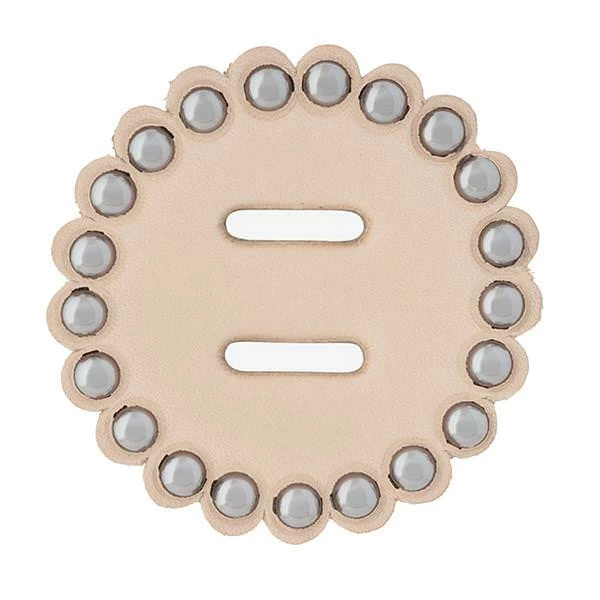 Leather Concho 2" With Spots And Slots 1 Leather Concho 2" With Spots And Slots