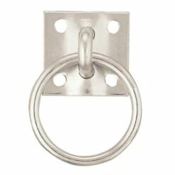 #52 Tie Ring Plate Zinc Plated, 1-3/4" X 1-7/8"
