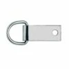Saddle D-Ring With Clip, NP, 5/8"