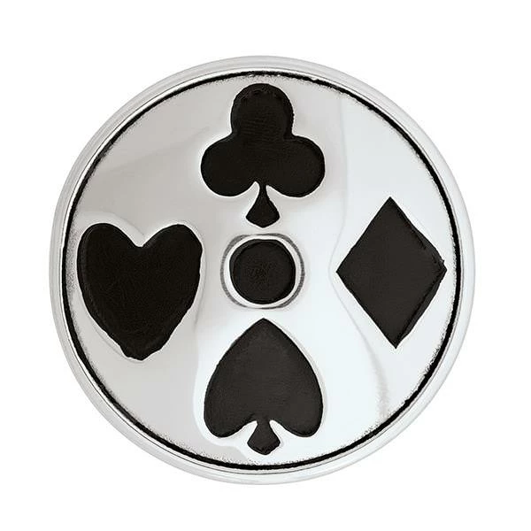 Jeremiah Watt Accented Card Suite Concho With Loop 1 Jeremiah Watt Accented Card Suite Concho With Loop