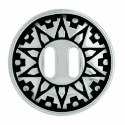 Jeremiah Watt Accented Indian Concho With Slots, 1-1/2"