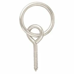 10151 Screw Eye With Ring Zinc Plated, 2"