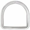 Long Flat Saddle D-Ring Stainless Steel, 3"