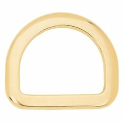 Saddle D-Ring Solid Brass, 2-1/2"
