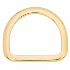 Saddle D-Ring Solid Brass, 3"