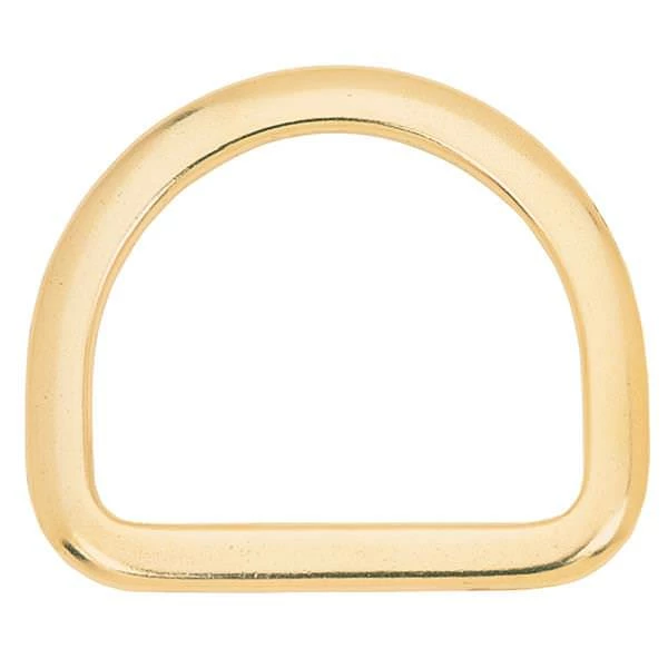Saddle D-Ring Solid Brass, 3" 1 Saddle D-Ring Solid Brass, 3"