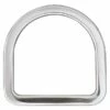 Long Flat Saddle D-Ring Stainless Steel, 3-1/2"