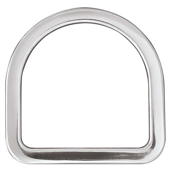 Long Flat Saddle D-Ring Stainless Steel, 3-1/2" 1 Long Flat Saddle D-Ring Stainless Steel, 3-1/2"