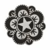 Jeremiah Watt Brand Floral Star Concho, 1-1/2" With Screw