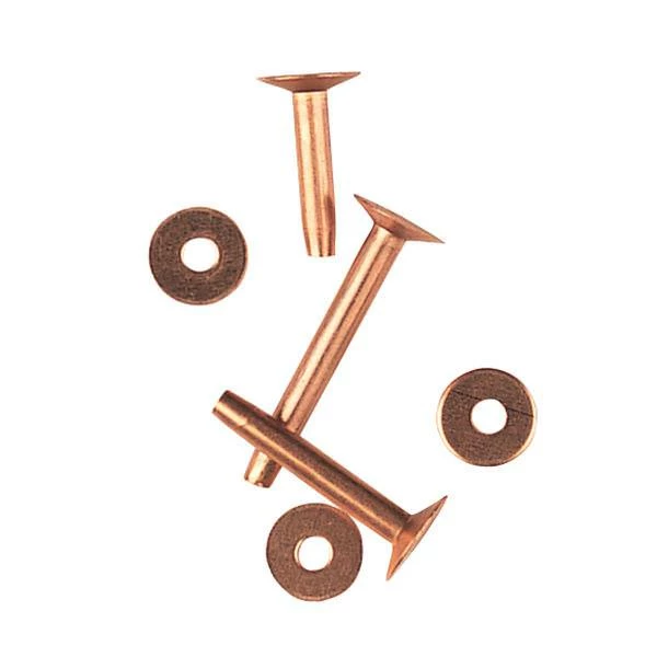 Bulk #9 Solid Copper Rivets With Burrs, 25 Lb. Box 1 Bulk #9 Solid Copper Rivets With Burrs, 25 Lb. Box