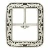 04411 Floral Clipped Corner Buckle