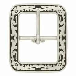 04411 Floral Clipped Corner Buckle