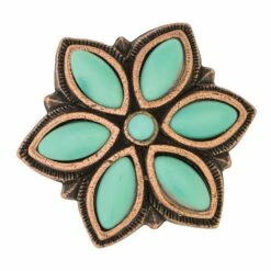 #1846 Floral Stone Concho With Post -Leather Goods Sales Shop 46884 1 11f83130 8234 4e8e bfcc 0fe0f7f592dd