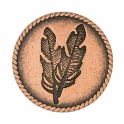 #1847 Feather Concho With Post