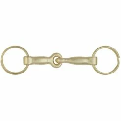Snaffle Bit Key Ring, Zinc Over Brass