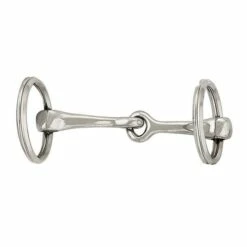 Snaffle Bit Key Ring, Zinc Over Chrome