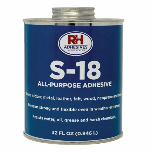 S-18 All Purpose Cement, Quart -Leather Goods Sales Shop 50 2133 1