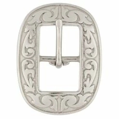 Jeremiah Watt Accented Floral Oval Center Bar Buckle 13 Jeremiah Watt Accented Floral Oval Center Bar Buckle -Leather Goods Sales Shop 51368 1
