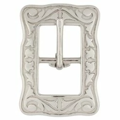 Jeremiah Watt Accented Floral Center Bar Buckle 13 Jeremiah Watt Accented Floral Center Bar Buckle -Leather Goods Sales Shop 51370 1
