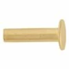 100-Pack Of #104 Tubular Rivets, Brass Plated