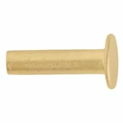 100-Pack Of #104 Tubular Rivets, Brass Plated -Leather Goods Sales Shop 52695 1
