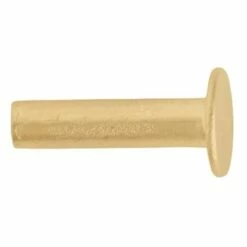 100-Pack Of #104 Tubular Rivets, Brass Plated -Leather Goods Sales Shop 52696 1